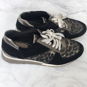 michael kors leopard print tennis shoes